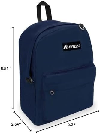 Everest Luggage Classic Backpack, Navy, Large