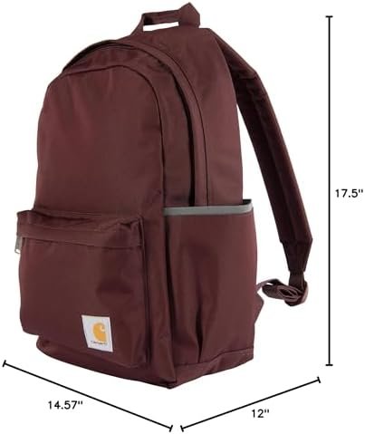 Carhartt 21L, Durable Water-Resistant Pack W/ 15" Laptop Sleeve, Classic Backpack (Port), PFAS Free