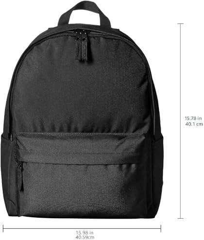 Amazon Basics Classic Backpack, Black