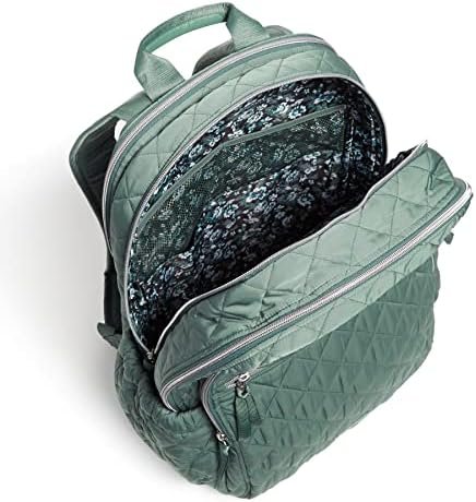 Vera Bradley Women's Performance Twill XL Campus Backpack, Olive Leaf, One Size